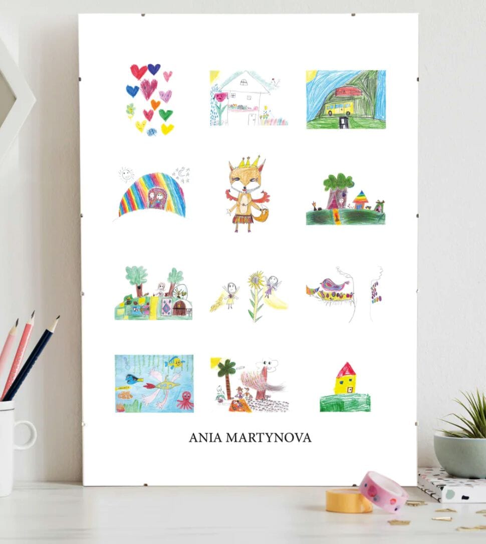 Create posters from your child's drawings
